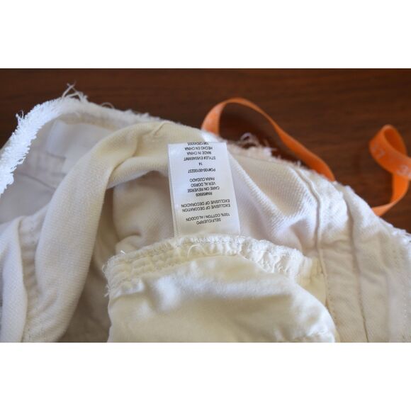 Every High Waisted Ivory White Denim Snap wide leg barrel jeans demin 14 - Picture 10 of 13